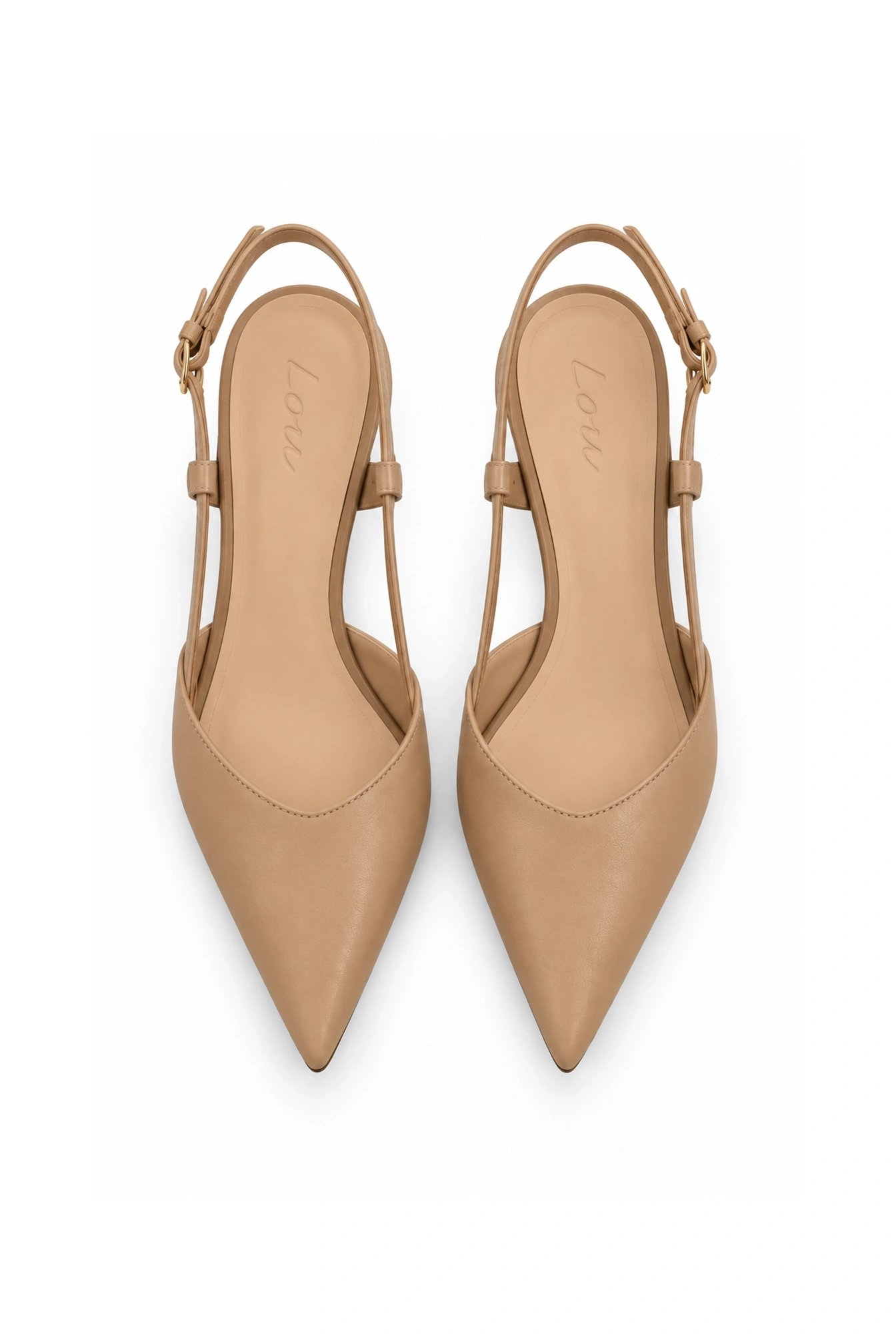 Vianna – décolleté beige con tacco basso