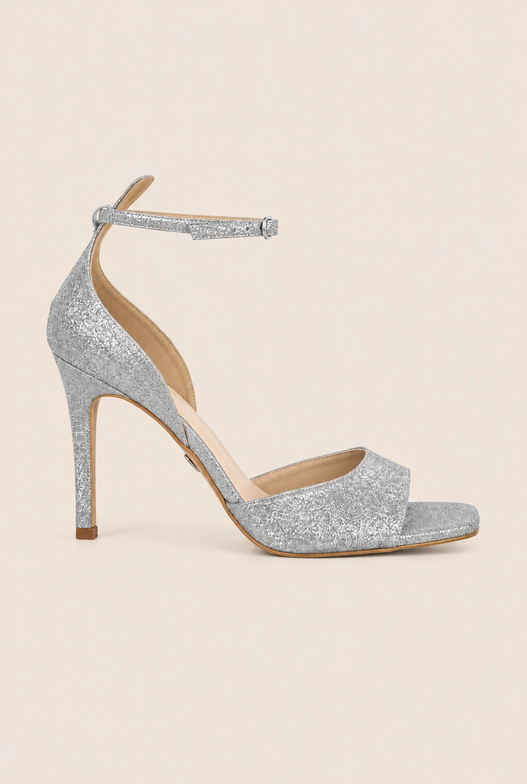 Atilla - Sandali in broccato argento